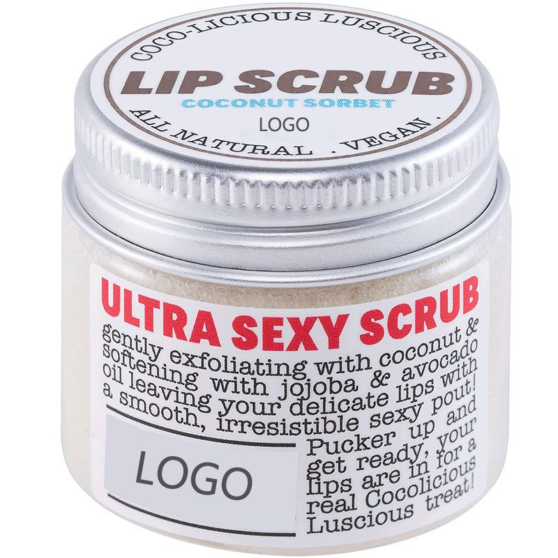 Natural Lip Scrub Vegan Coconut Exfoliator